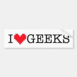 I Heart Geeks Bumper Stickers