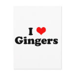 I Heart Gingers postcards