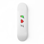 I Heart (Green) Budgies Skateboard
