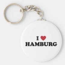 i Heart Hamburg Germany Key Chain