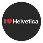 I heart Helvetica stickers
