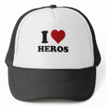 I HEART HEROS hats