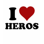 I HEART HEROS t-shirts