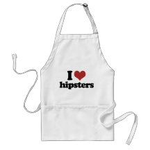 I heart hipsters aprons