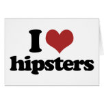 I heart hipsters card