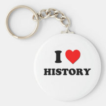 I Heart History Keychains