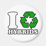 I Heart Hybrids Fridge Magnet