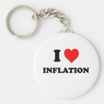 I Heart Inflation Key Chain
