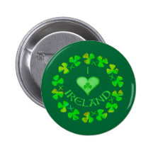 I Heart Ireland Buttons