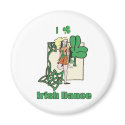 I heart Irish Dance Clover magnets