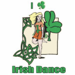 I heart Irish Dance Clover photo sculptures