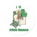 I heart Irish Dance Clover stickers