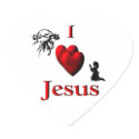 I Heart Jesus Stickers