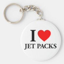 I Heart Jet Packs Key Chain