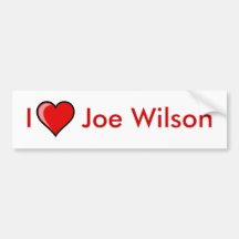 I heart Joe Wilson Bumper Stickers