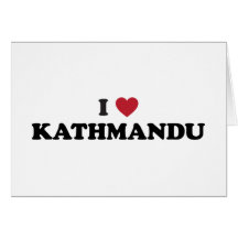 I Heart kathmandu Nepal Card