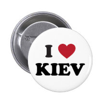 I Heart Kiev Ukraine Pinback Buttons
