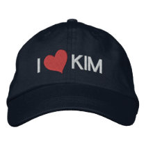 I Heart KIM Embroidered Hats
