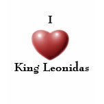 I heart King Leonidas t-shirts