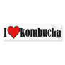 I Heart Kombucha Bumper Sticker