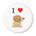 i heart lion magnets