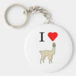 i heart llama key chains