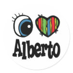 I Heart (Love) Alberto stickers