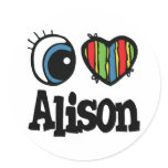 I Heart (Love) Alison stickers