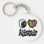I Heart (Love) Alistair Key Chain