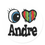 I Heart (Love) Andre stickers