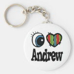 I Heart (Love) Andrew Keychain