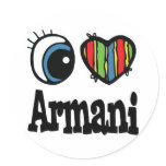 I Heart (Love) Armani stickers