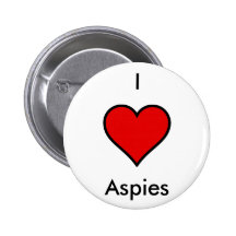 I Heart (Love) Aspies Buttons