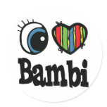 I Heart (Love) Bambi stickers