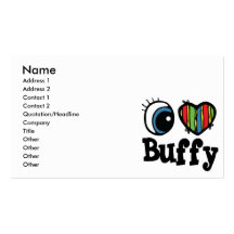 I Heart (Love) Buffy Business Card Templates