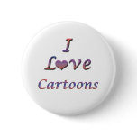 I Heart (Love) Cartoons buttons