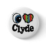 I Heart (Love) Clyde buttons