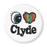 I Heart (Love) Clyde magnets