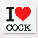 I Heart Love Cock, Your Ass, Hookers mousepads