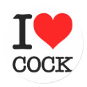 I Heart Love Cock, Your Ass, Hookers stickers