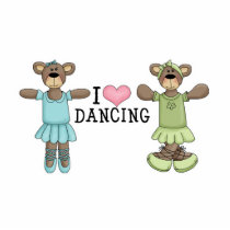 I Heart Love Dancing With Ballet Bears Photo Sculptures