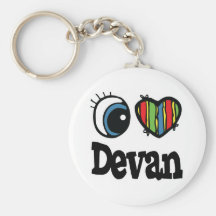 I Heart (Love) Devan Keychain