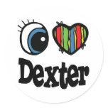 I Heart (Love) Dexter stickers