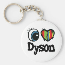I Heart (Love) Dyson Key Chain