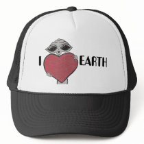 I Heart Love Earth Alien Hat
