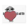 I Heart Love Earth Alien Postcard