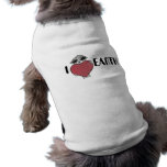 I Heart Love Earth Dog Shirt pet clothing