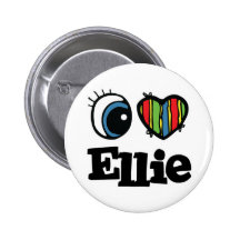 I  Heart (Love) Ellie Pinback Button