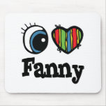 I  Heart (Love) Fanny mousepads