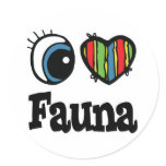 I  Heart (Love) Fauna stickers